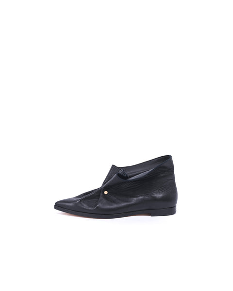 GARVIE - POINTED TOE PIERCED LEATHER SHOES