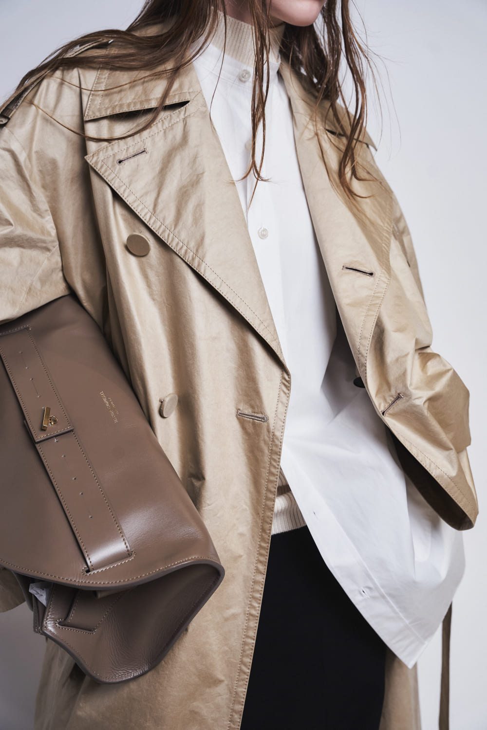 PIADA MEDIA - LEATHER BELTED MEDIUM BOSTON – HARUNOBUMURATA