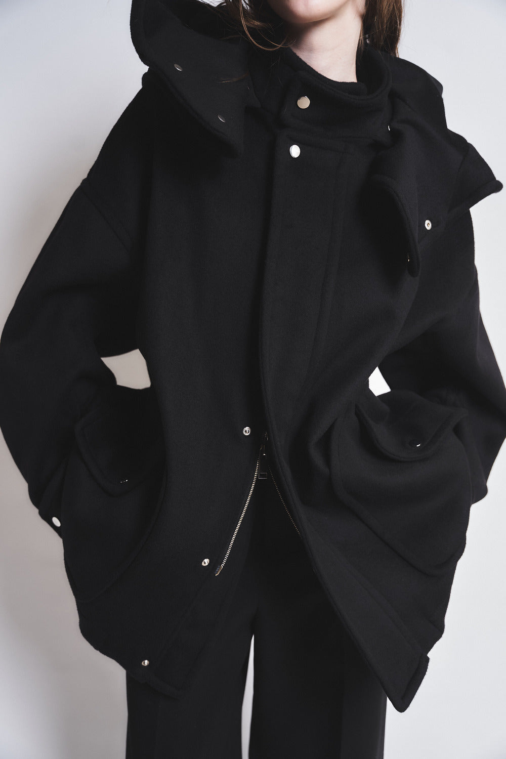 MARISA - HOODED WOOL PARKA