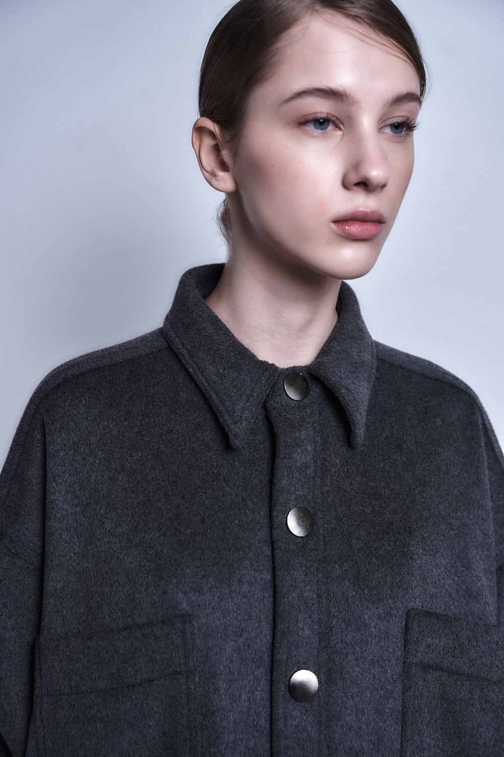 MARIA - WOOL OVERSIZE SHIRT JACKET