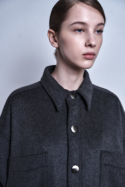MARIA - WOOL OVERSIZE SHIRT JACKET