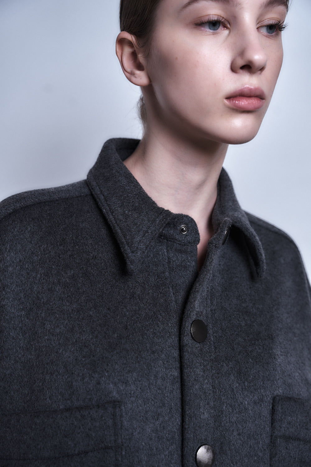 MARIA - WOOL OVERSIZE SHIRT JACKET