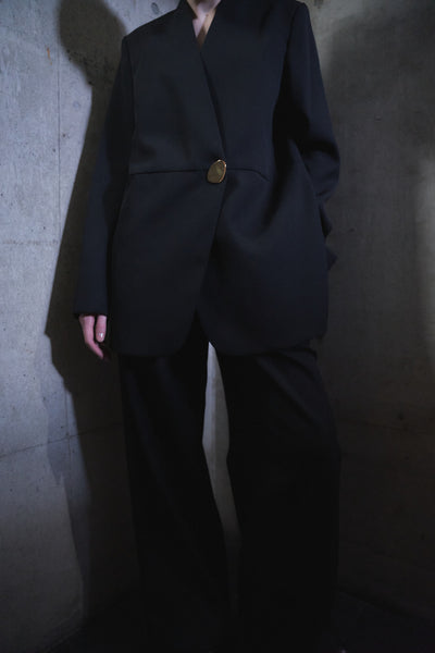 ISPARTA - WIDE SILHOUETTE WOOL TUCKED TROUSERS