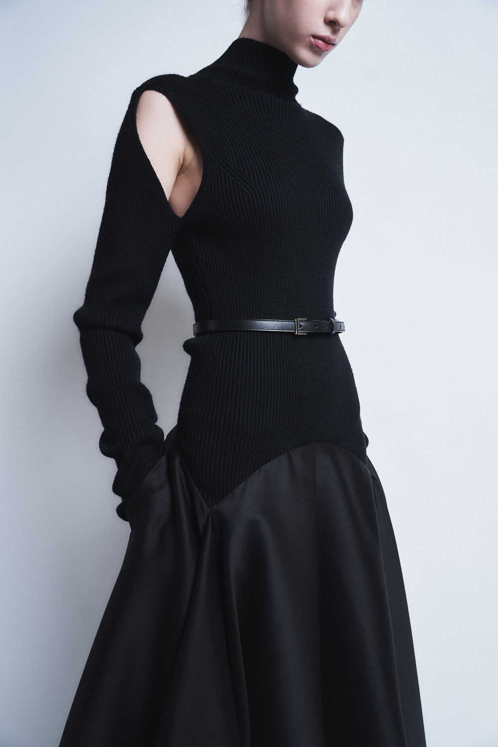 MARTINA - KNIT COMBINED DRESS