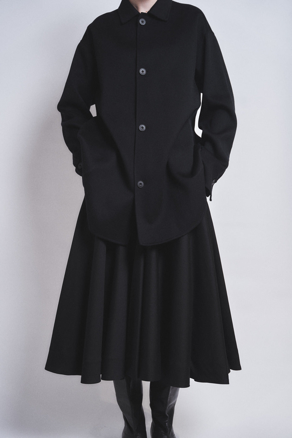 ESMERALDA- DOUBLE FACE WOOL CASHMERE  SHIRT JACKET