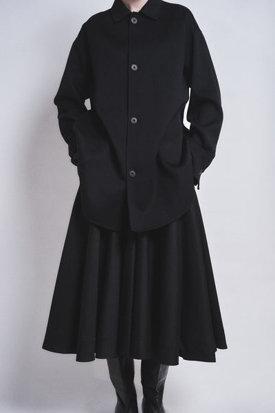 ESMERALDA- DOUBLE FACE WOOL CASHMERE  SHIRT JACKET