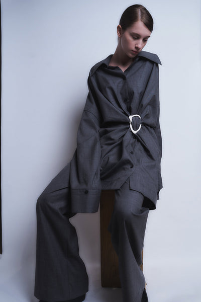 KRISTA - WOOL ELASTIC WAIST PANTS