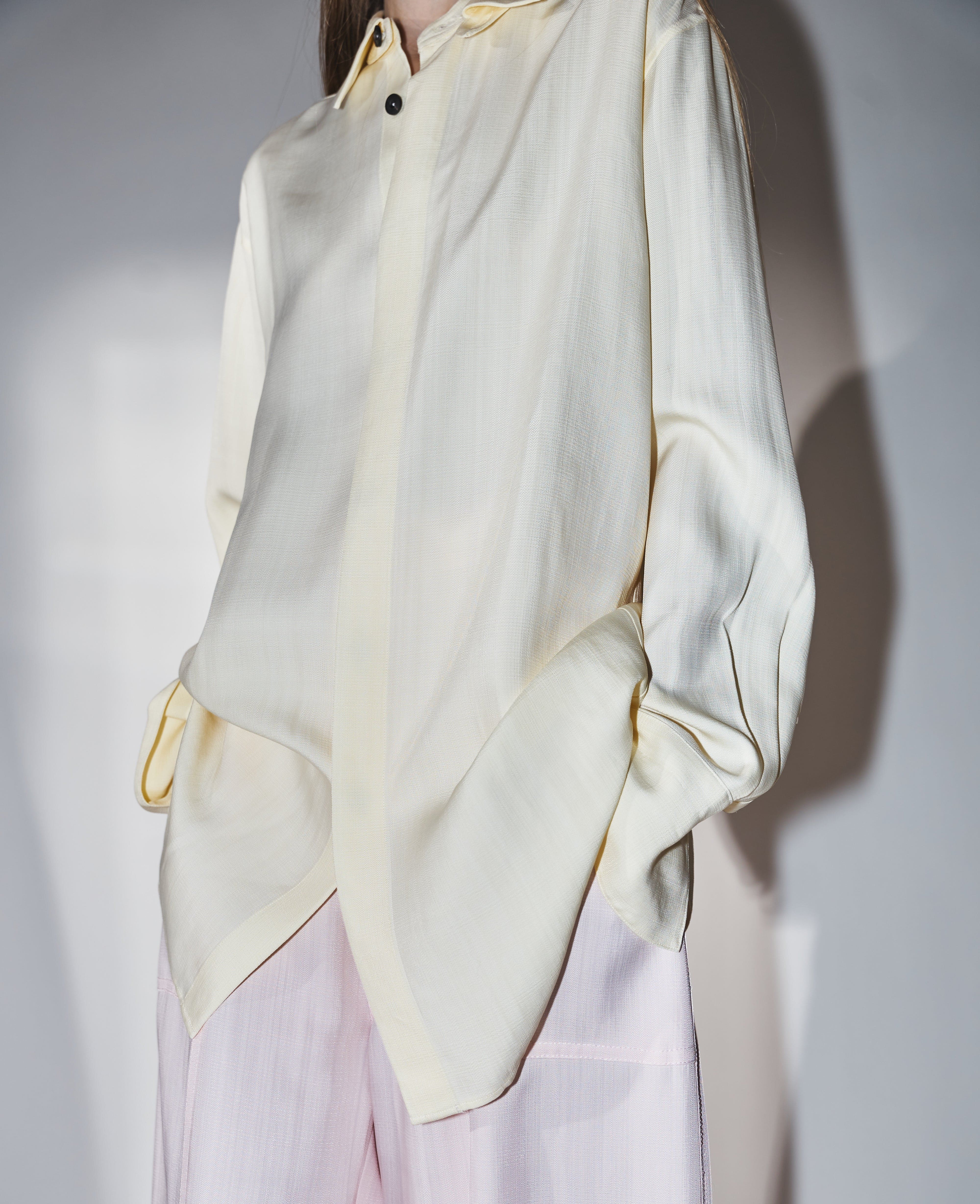 NAVIA - REMOVABLE COLLAR VISCOSE SHIRT