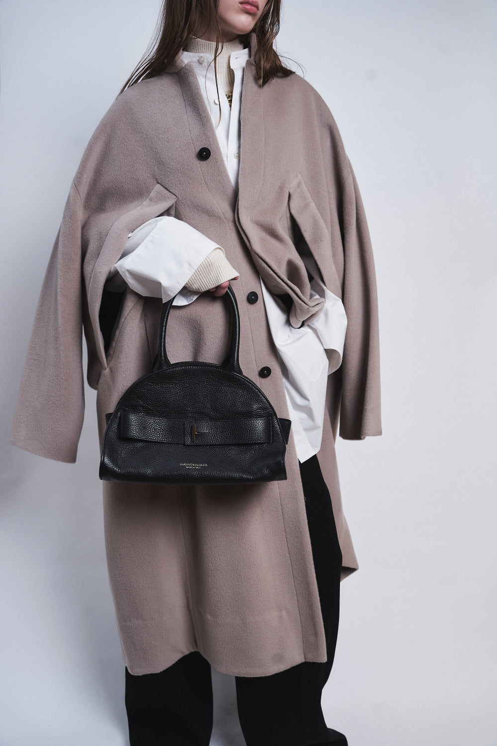 PIADINA - GRAIN LEATHER SMALL BOSTON