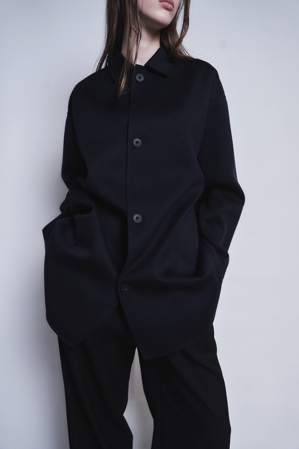 ESMERALDA- DOUBLE FACE WOOL CASHMERE  SHIRT JACKET