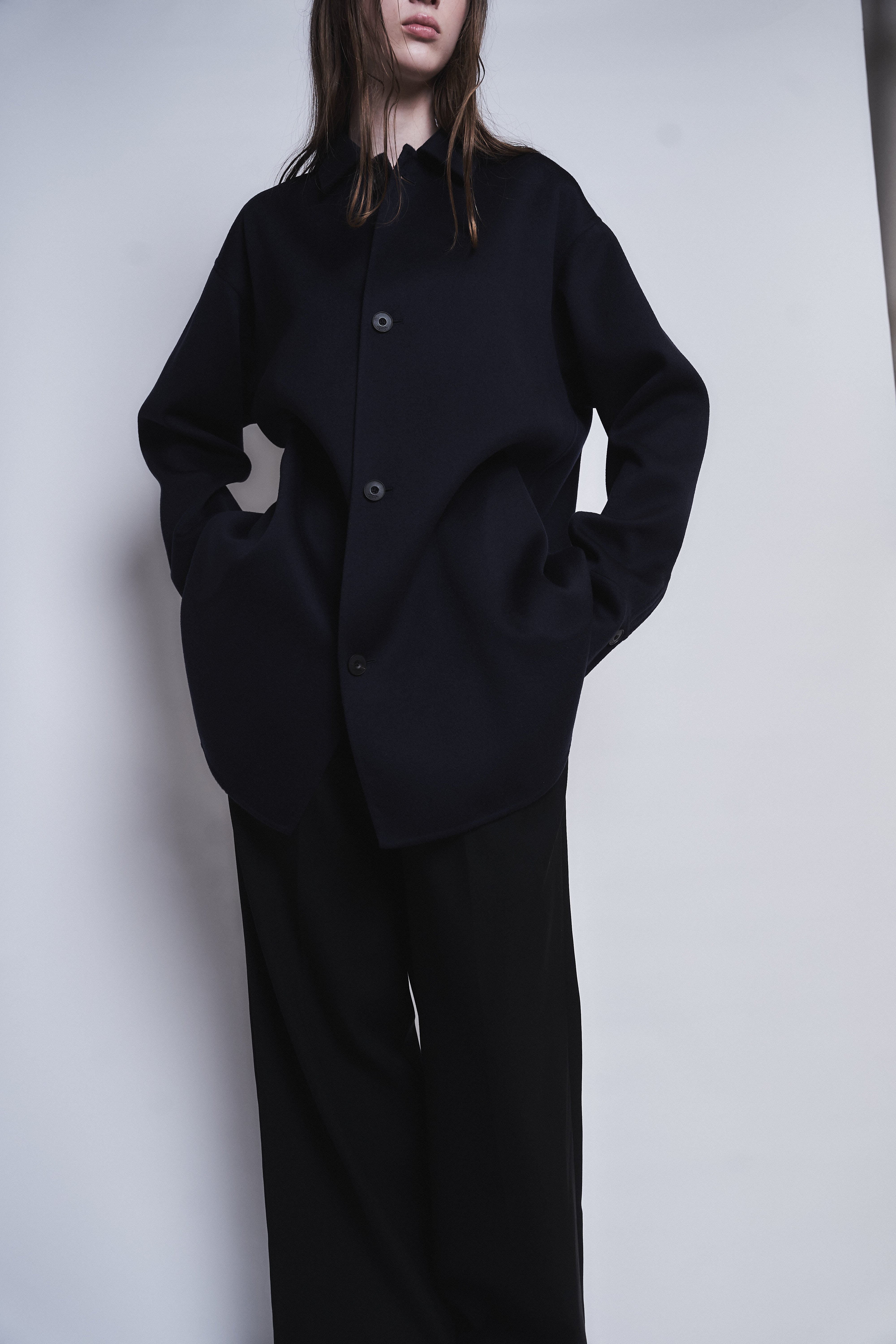 ESMERALDA- DOUBLE FACE WOOL CASHMERE  SHIRT JACKET