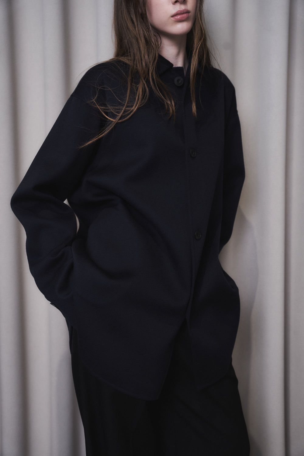 ESMERALDA- DOUBLE FACE WOOL CASHMERE  SHIRT JACKET