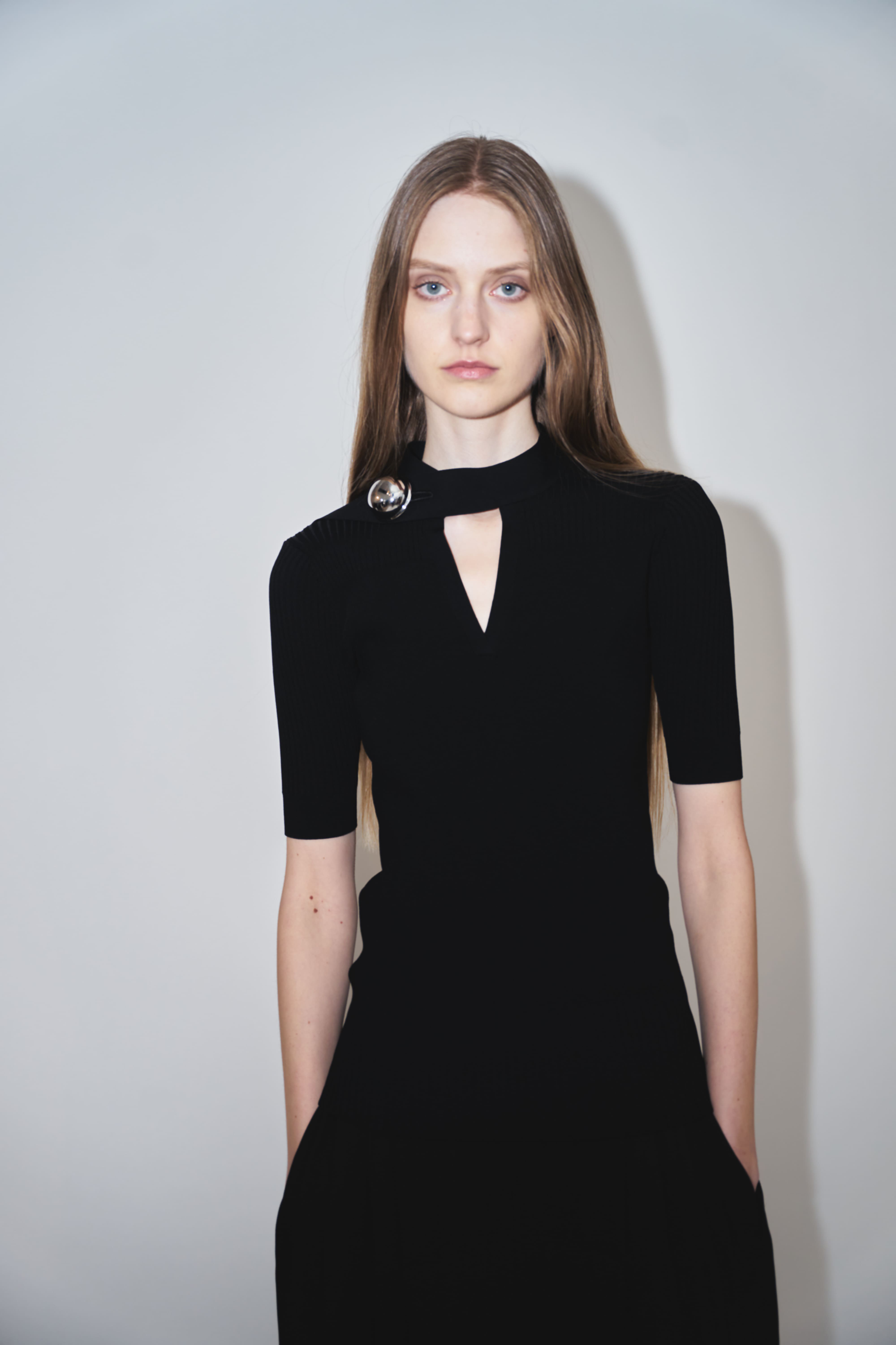 NAMIE - KNIT BUTTON TOP