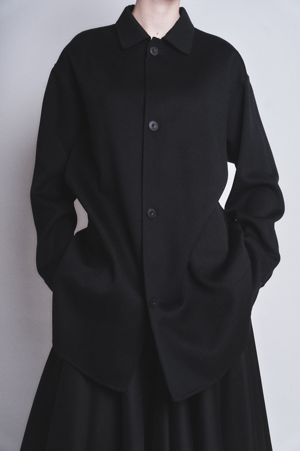 ESMERALDA- DOUBLE FACE WOOL CASHMERE  SHIRT JACKET