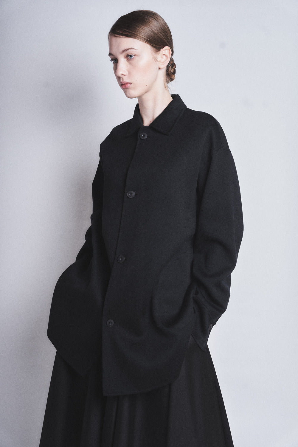 ESMERALDA- DOUBLE FACE WOOL CASHMERE  SHIRT JACKET