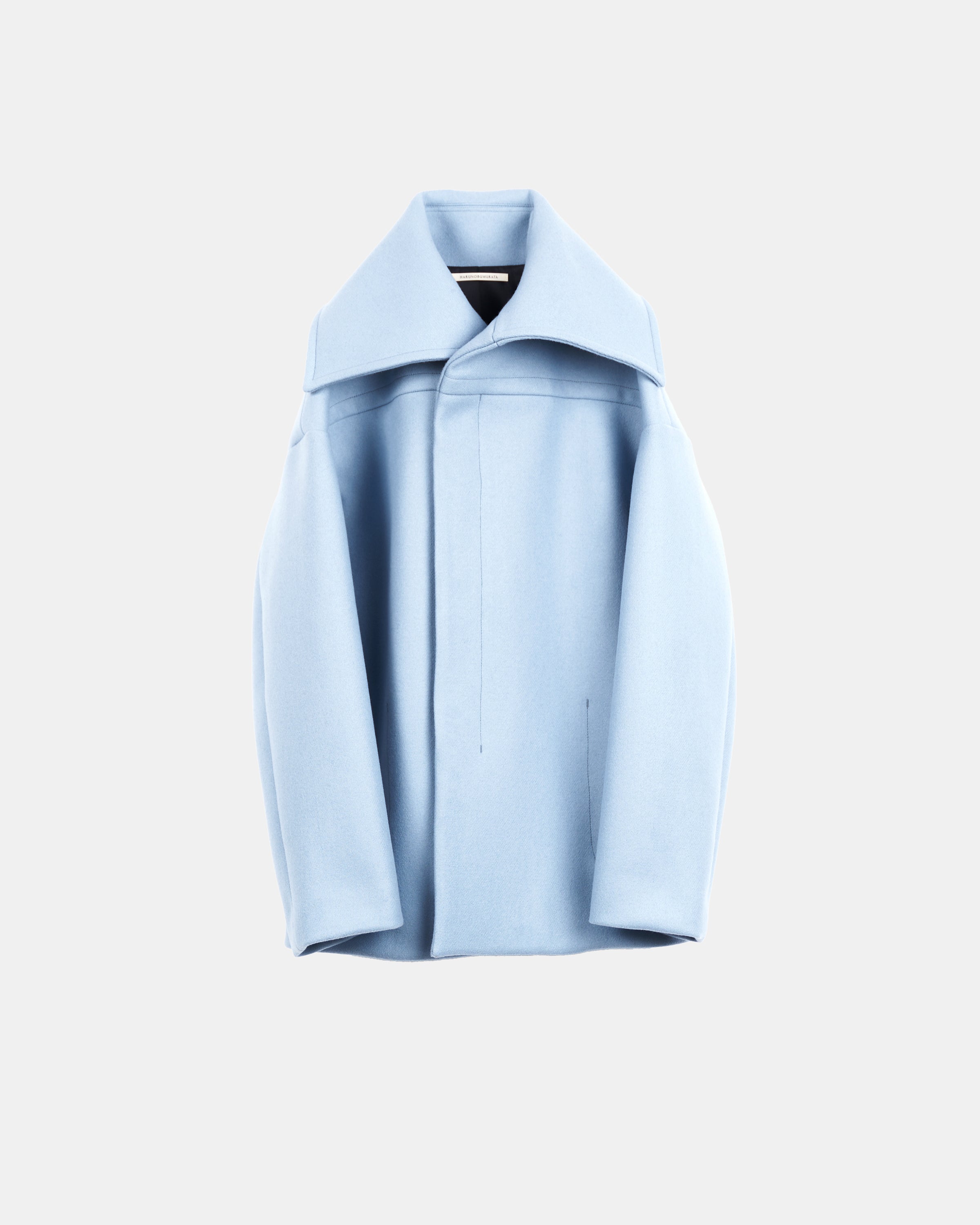 IANNA - BIG COLLAR HEAVY MELTON SHORT COAT