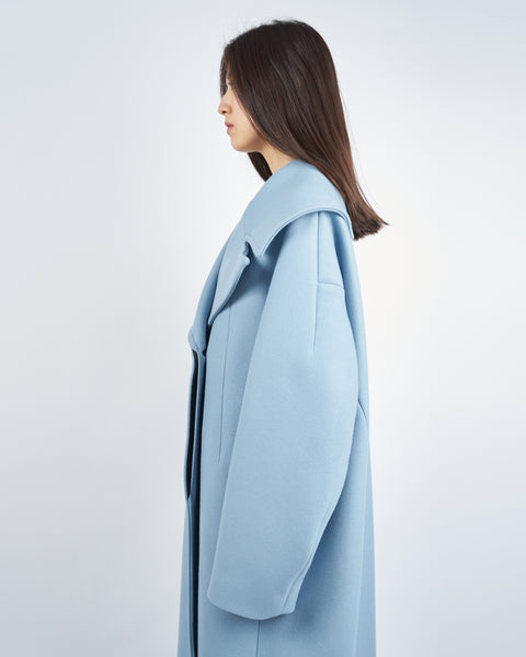 ILYSSA - ROUND SHAPED HEAVY MELTON  COAT