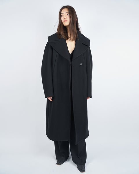 ILYSSA - ROUND SHAPED HEAVY MELTON  COAT