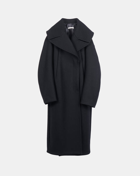 ILYSSA - ROUND SHAPED HEAVY MELTON  COAT