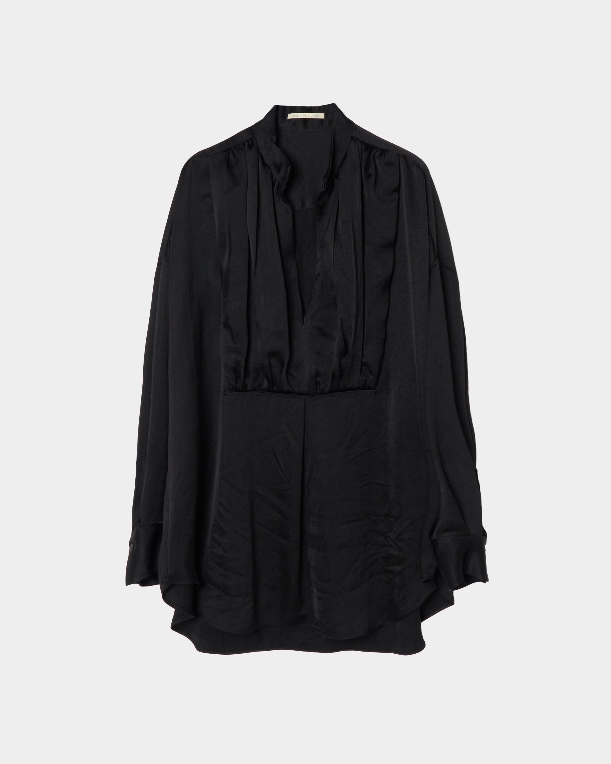 LISILE - GATHERED SATIN OVERSIZE SHIRT