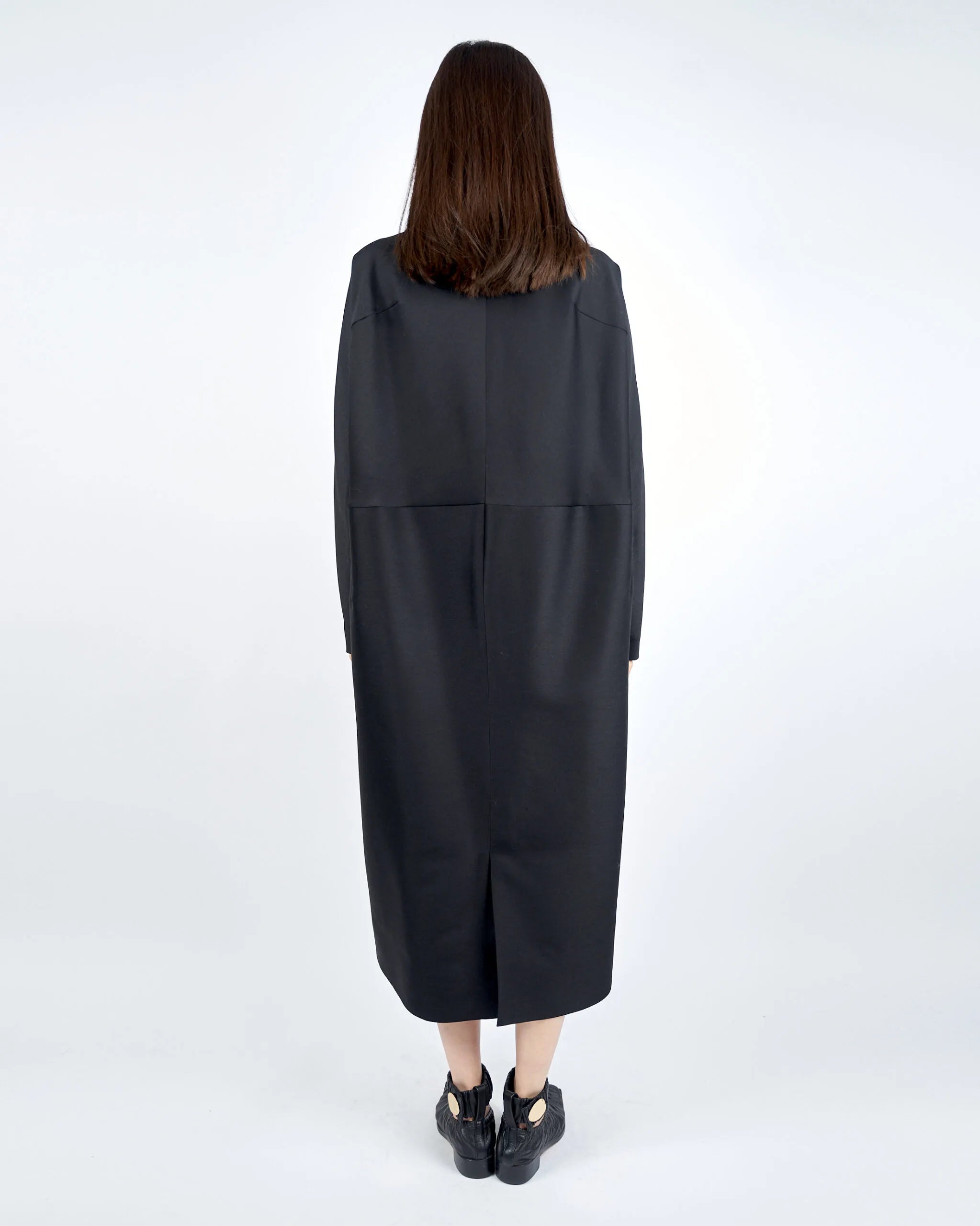 INFER - COCOON SHAPED LONG SLEEVE DRESS