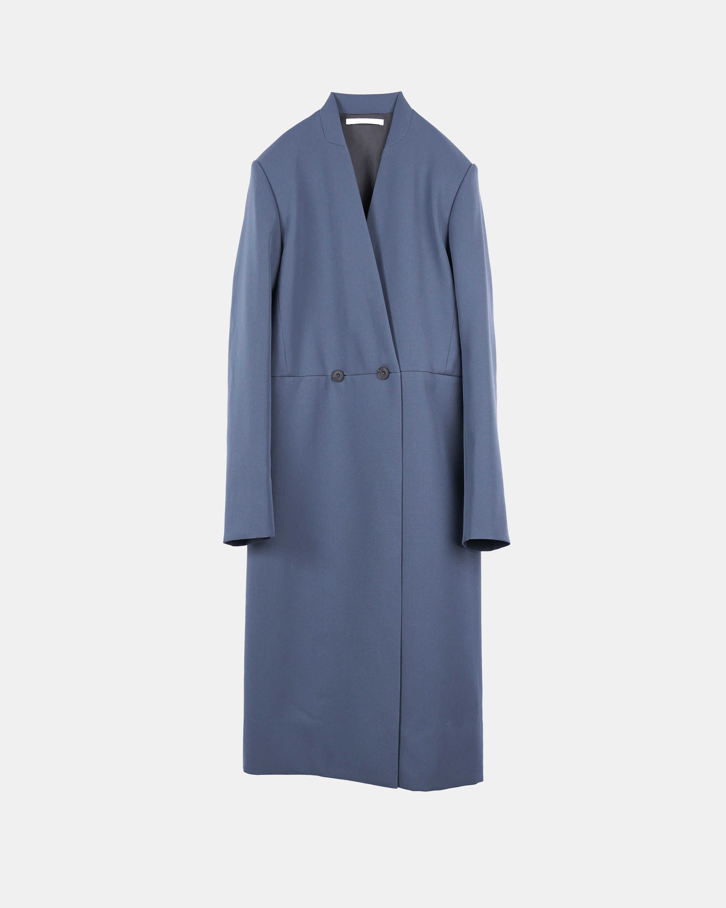 IRIA - COLLARLESS MELTON TAILORED COAT