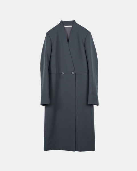IRIA - COLLARLESS MELTON TAILORED COAT