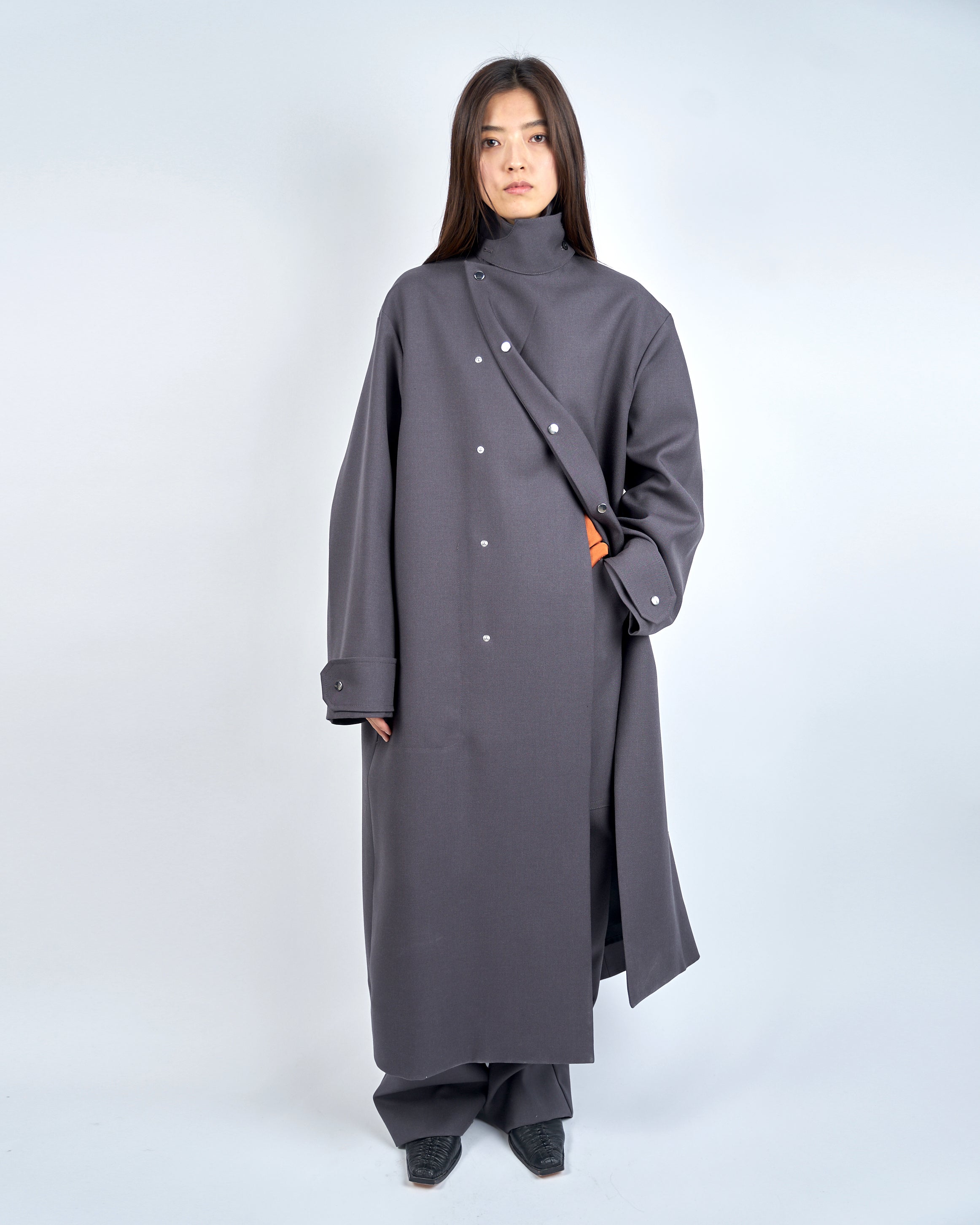 IRONVILLE - OVERSIZED WOOL TRENCH COAT