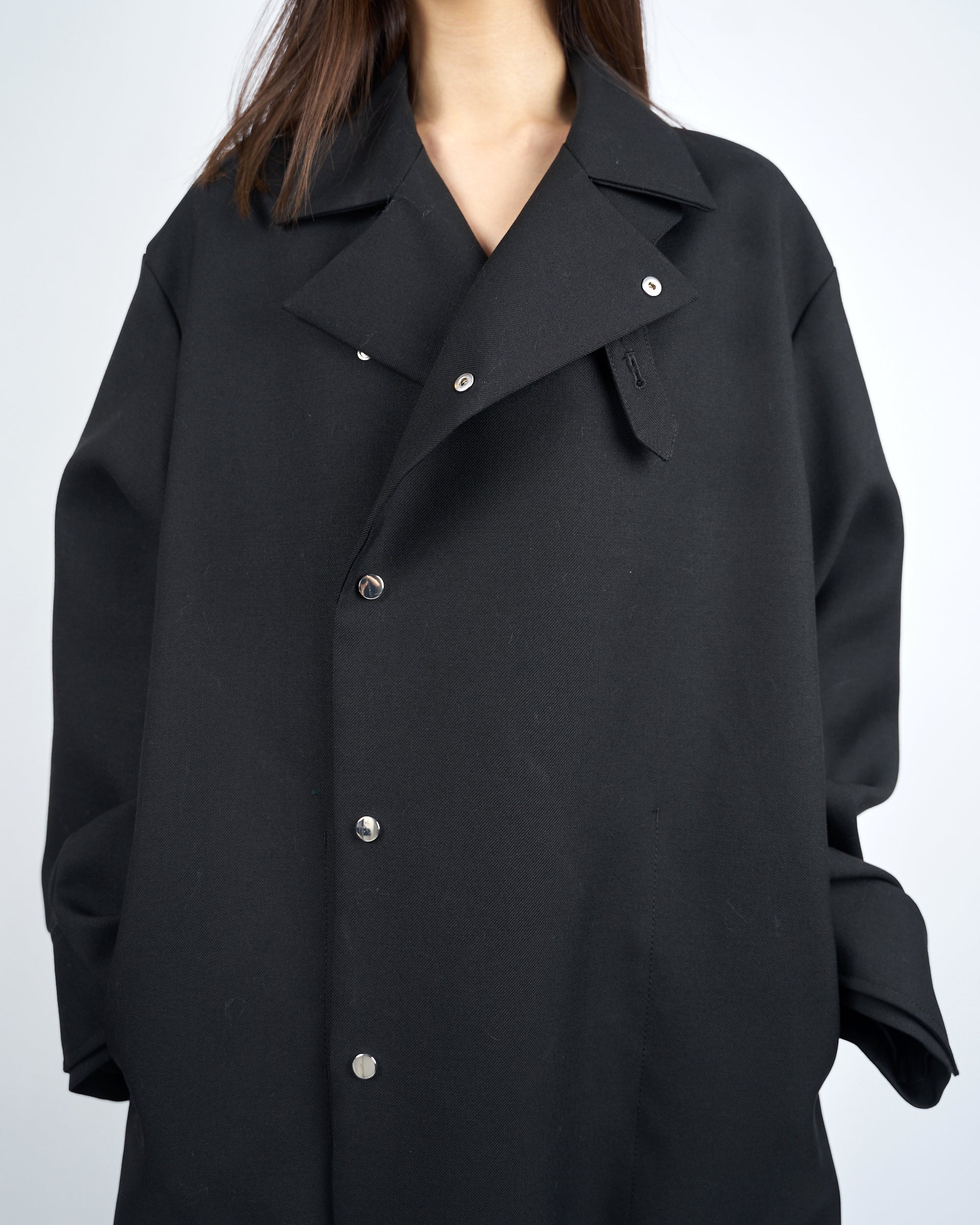 IRONVILLE - OVERSIZED WOOL TRENCH COAT