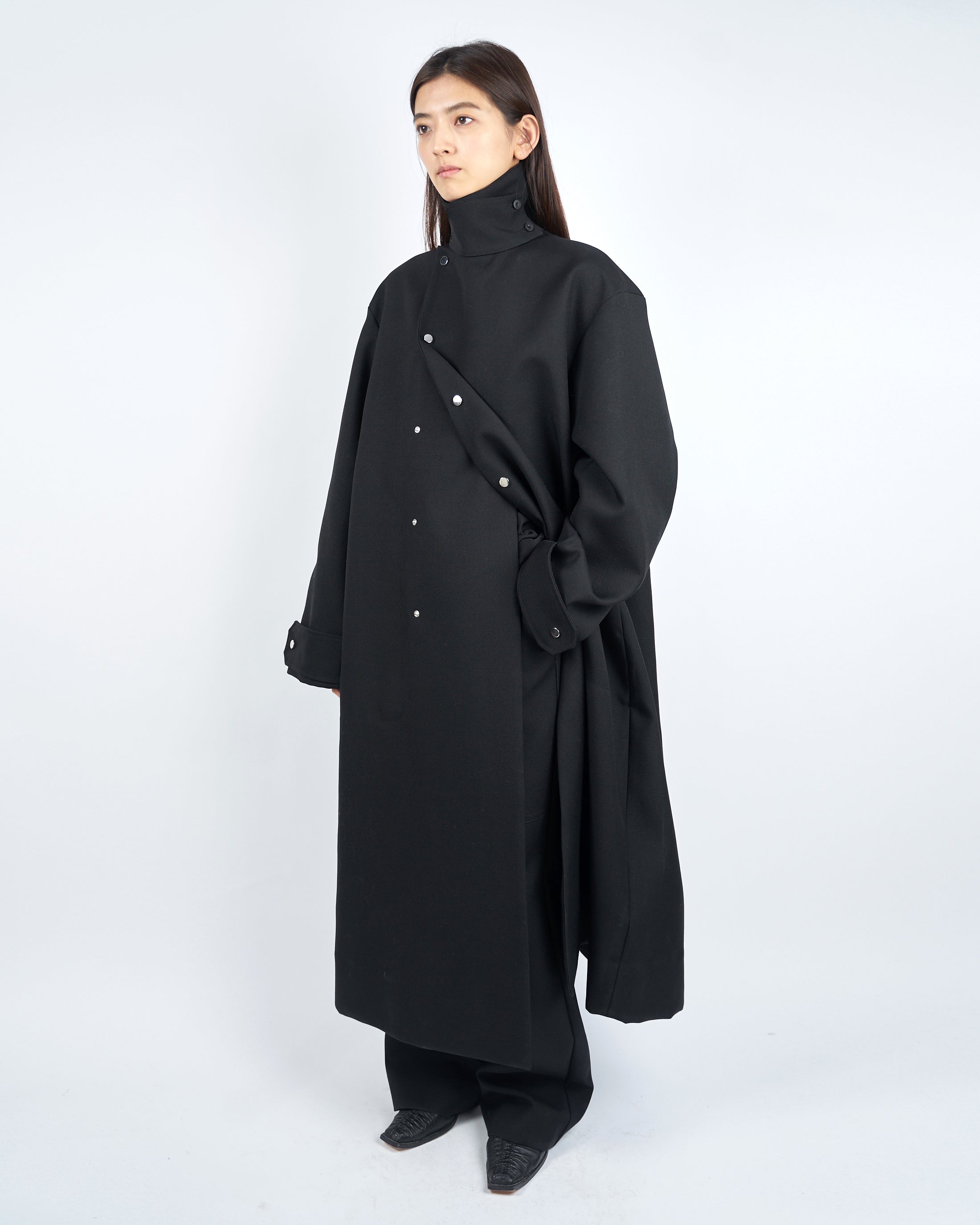 IRONVILLE - OVERSIZED WOOL TRENCH COAT