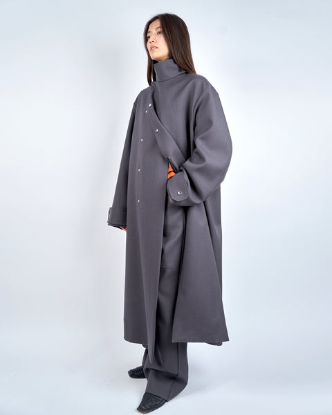 IRONVILLE - OVERSIZED WOOL TRENCH COAT