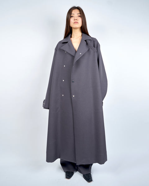 IRONVILLE - OVERSIZED WOOL TRENCH COAT