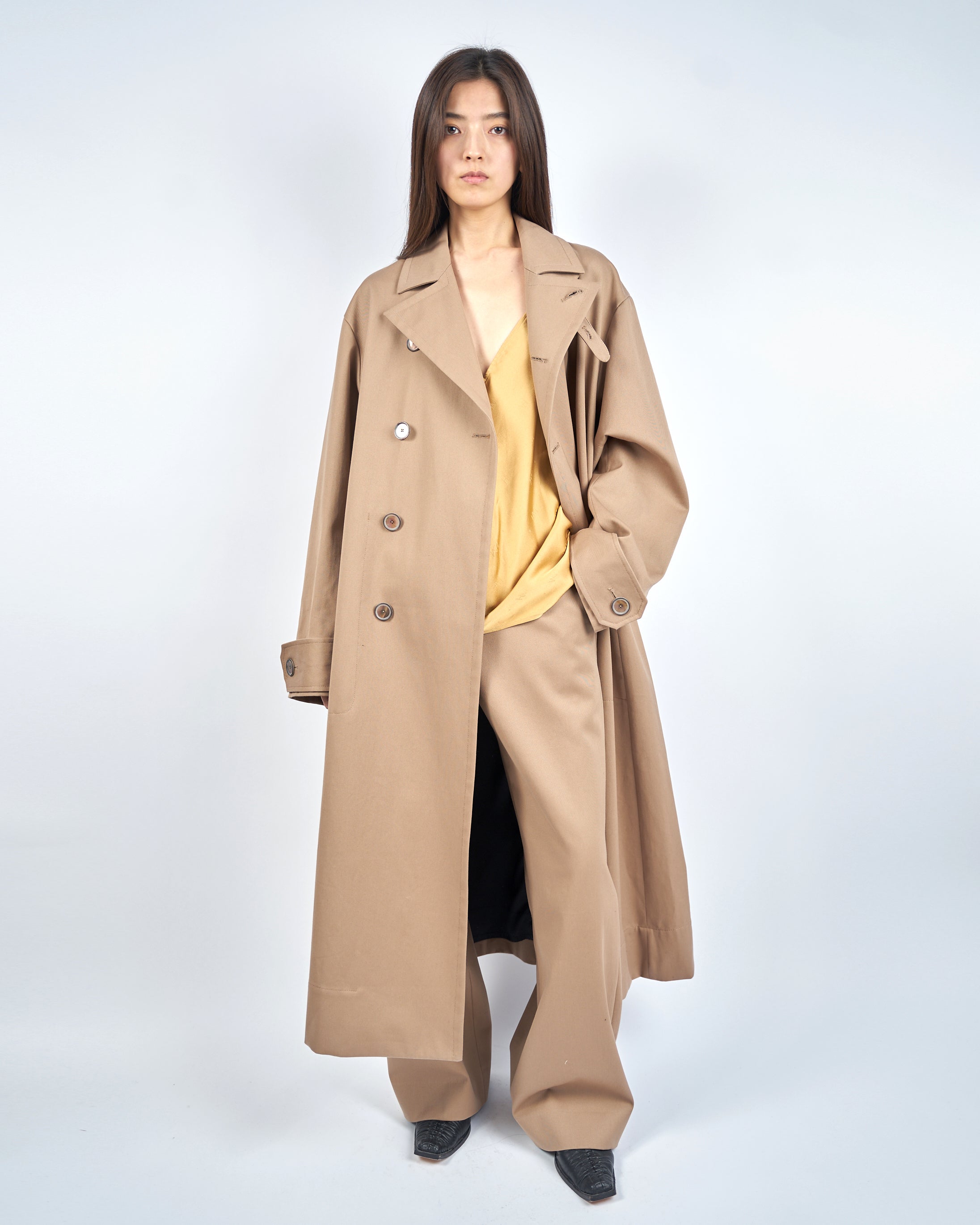 IRONVILLE - OVERSIZED COTTON TRENCH COAT