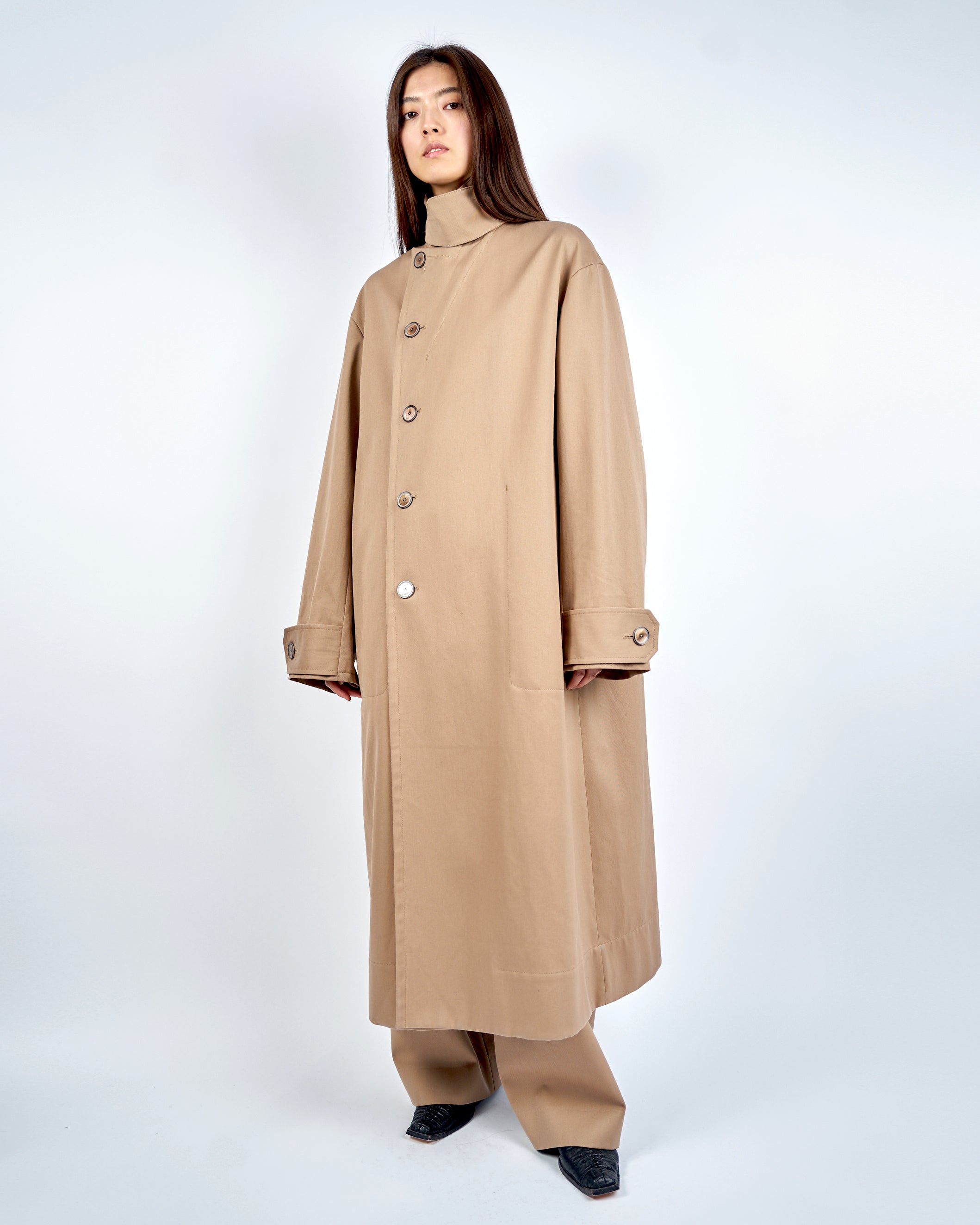 IRONVILLE - OVERSIZED COTTON TRENCH COAT