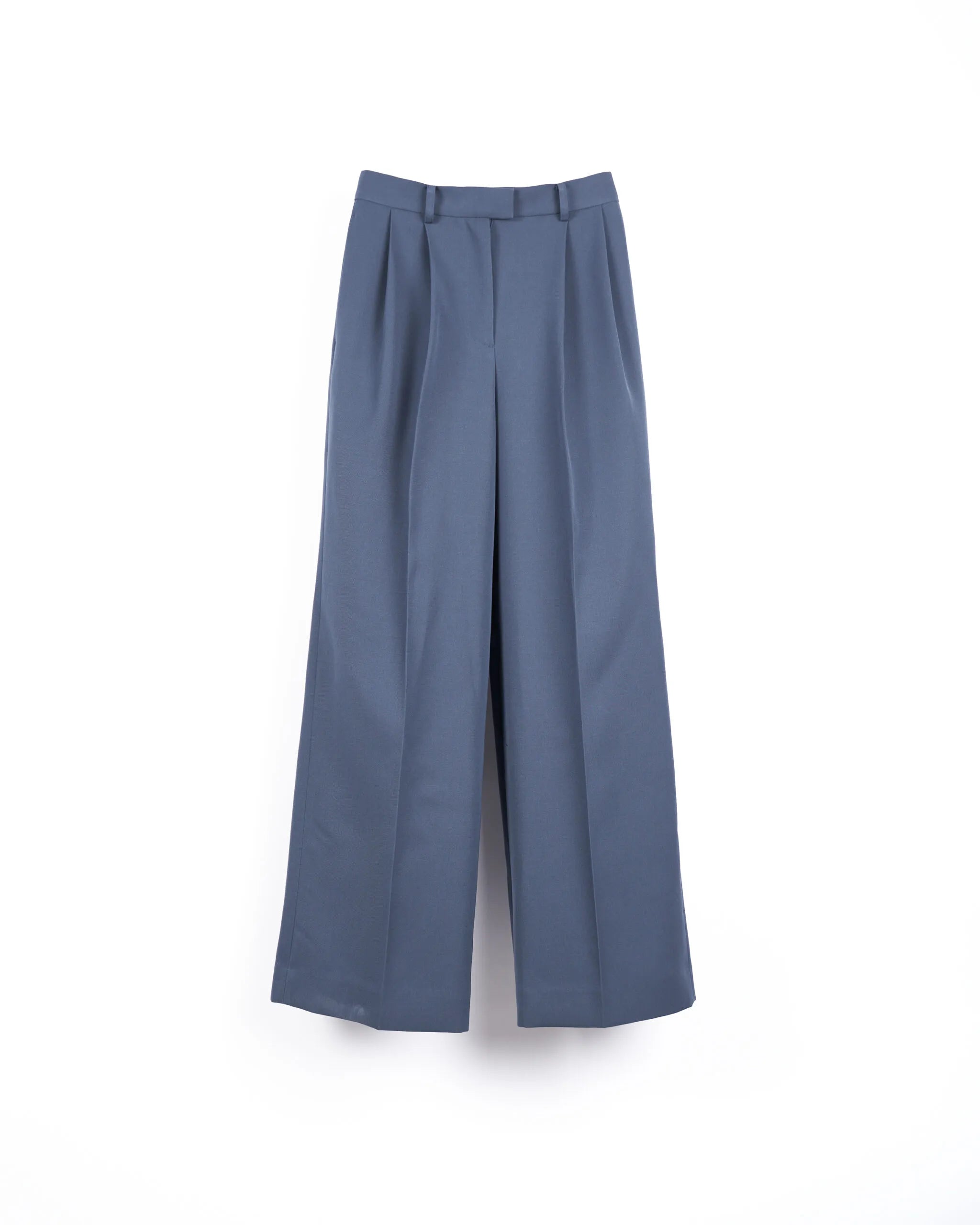 ISPARTA - WIDE SILHOUETTE WOOL TUCKED TROUSERS