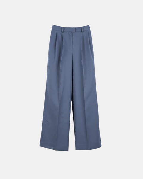 ISPARTA - WIDE SILHOUETTE WOOL TUCKED TROUSERS