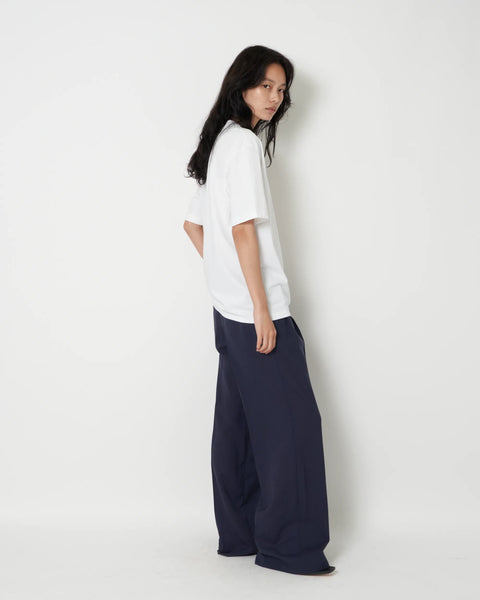 ISPARTA - WIDE SILHOUETTE LIGHT WOOL TUCKED TROUSERS