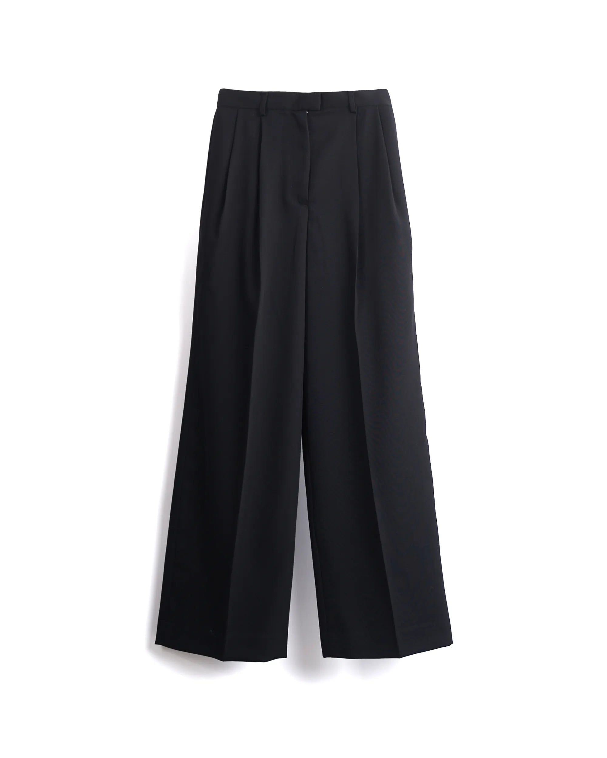 ISPARTA - WIDE SILHOUETTE SUMMER WOOL TUCKED TROUSERS