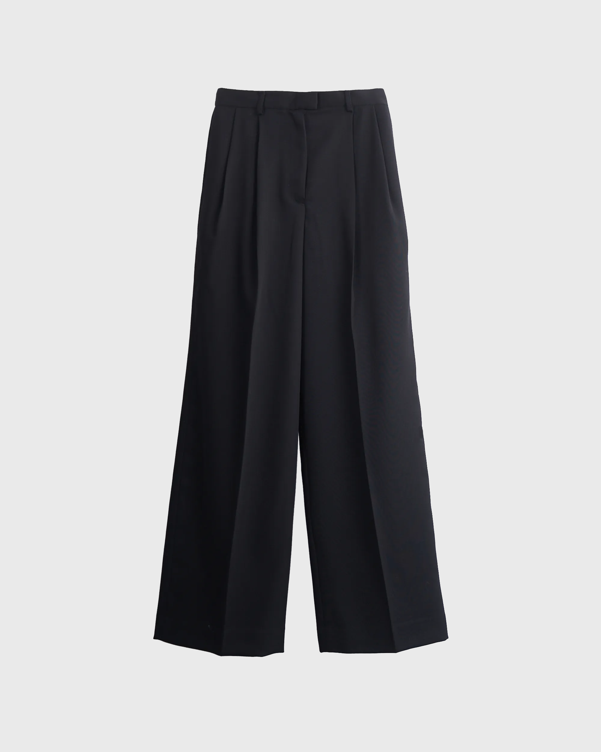 ISPARTA - WIDE SILHOUETTE WOOL TUCKED TROUSERS