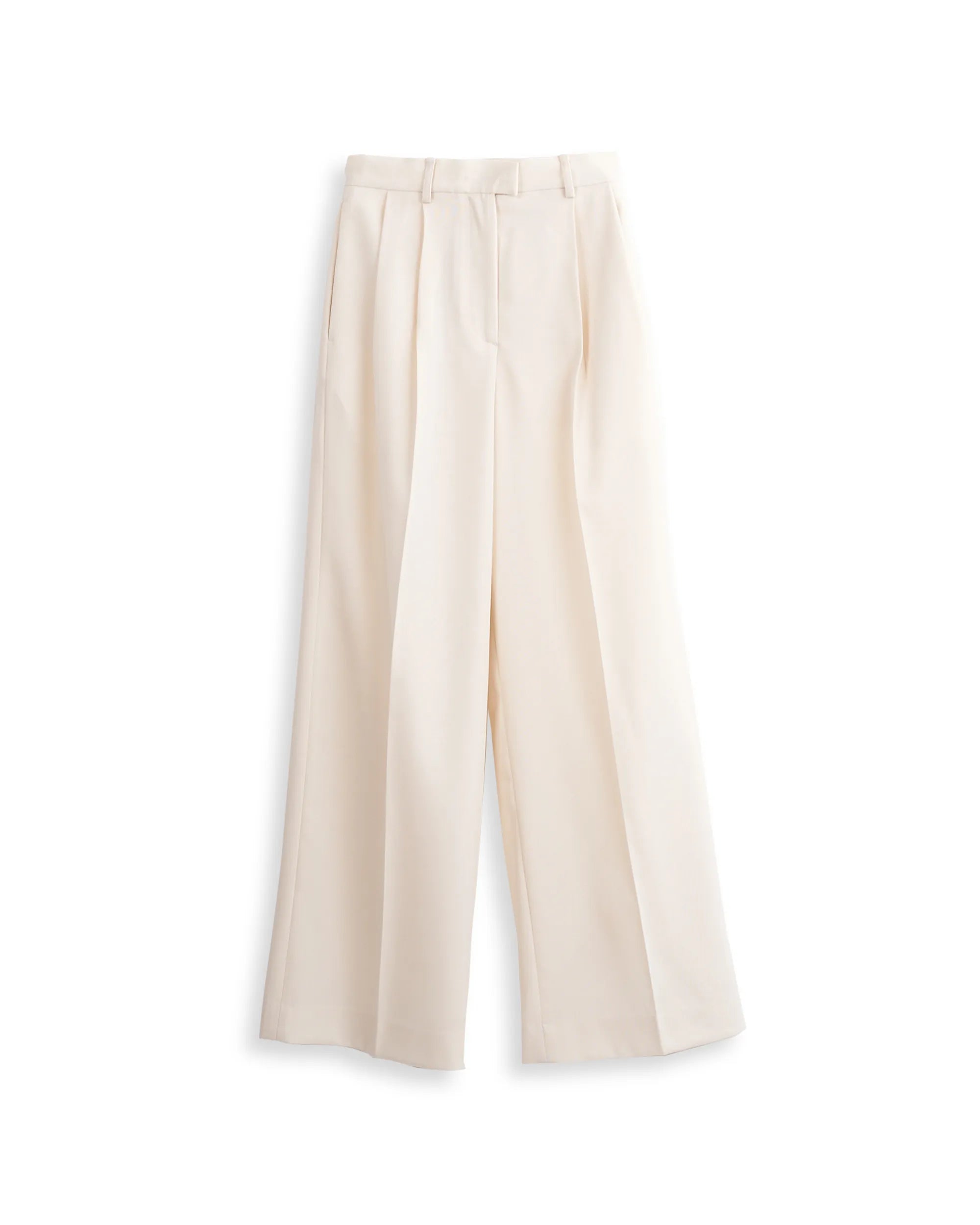 ISPARTA - WIDE SILHOUETTE SUMMER WOOL TUCKED TROUSERS