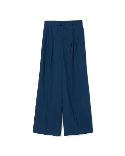 ISPARTA - WIDE SILHOUETTE WOOL TUCKED TROUSERS