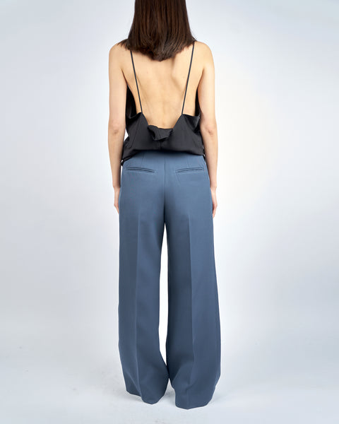 ISPARTA - WIDE SILHOUETTE WOOL TUCKED TROUSERS
