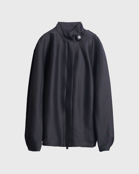 IVANA- ROUND SHAPED ZIP UP WOOL BLOUSON