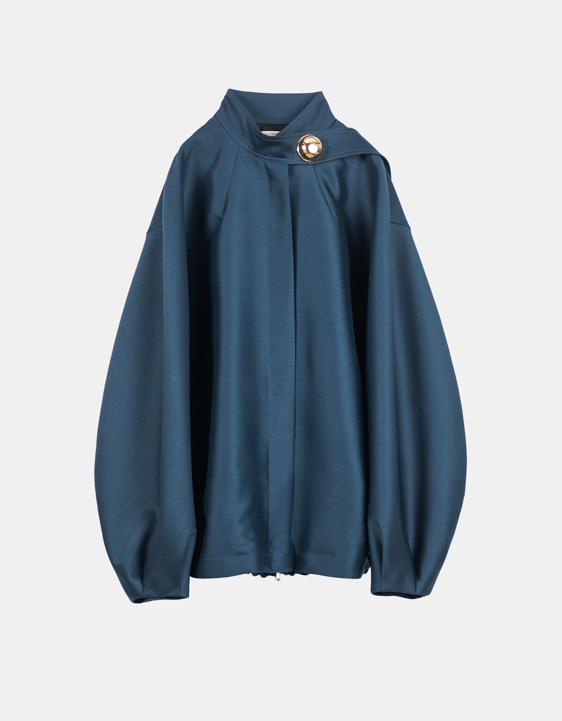 IVANA - ROUND SHAPED ZIP UP WOOL BLOUSON