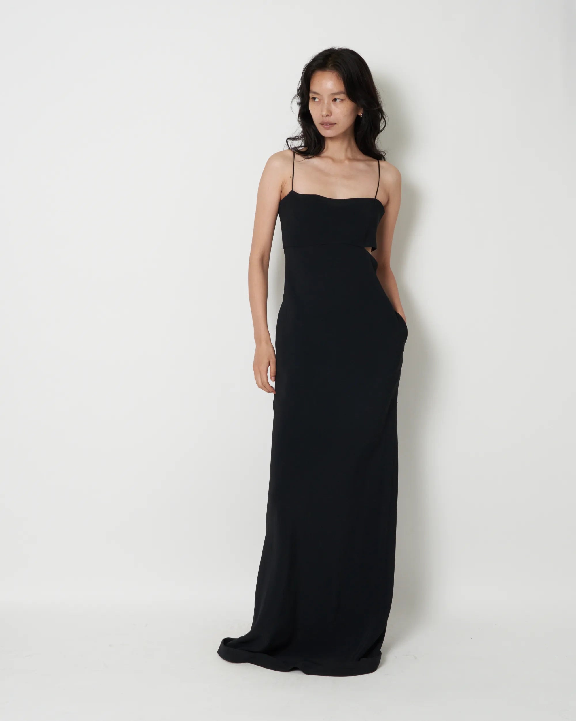 JADD -  BIAS CUT VISCOSE CADY TUBE DRESS