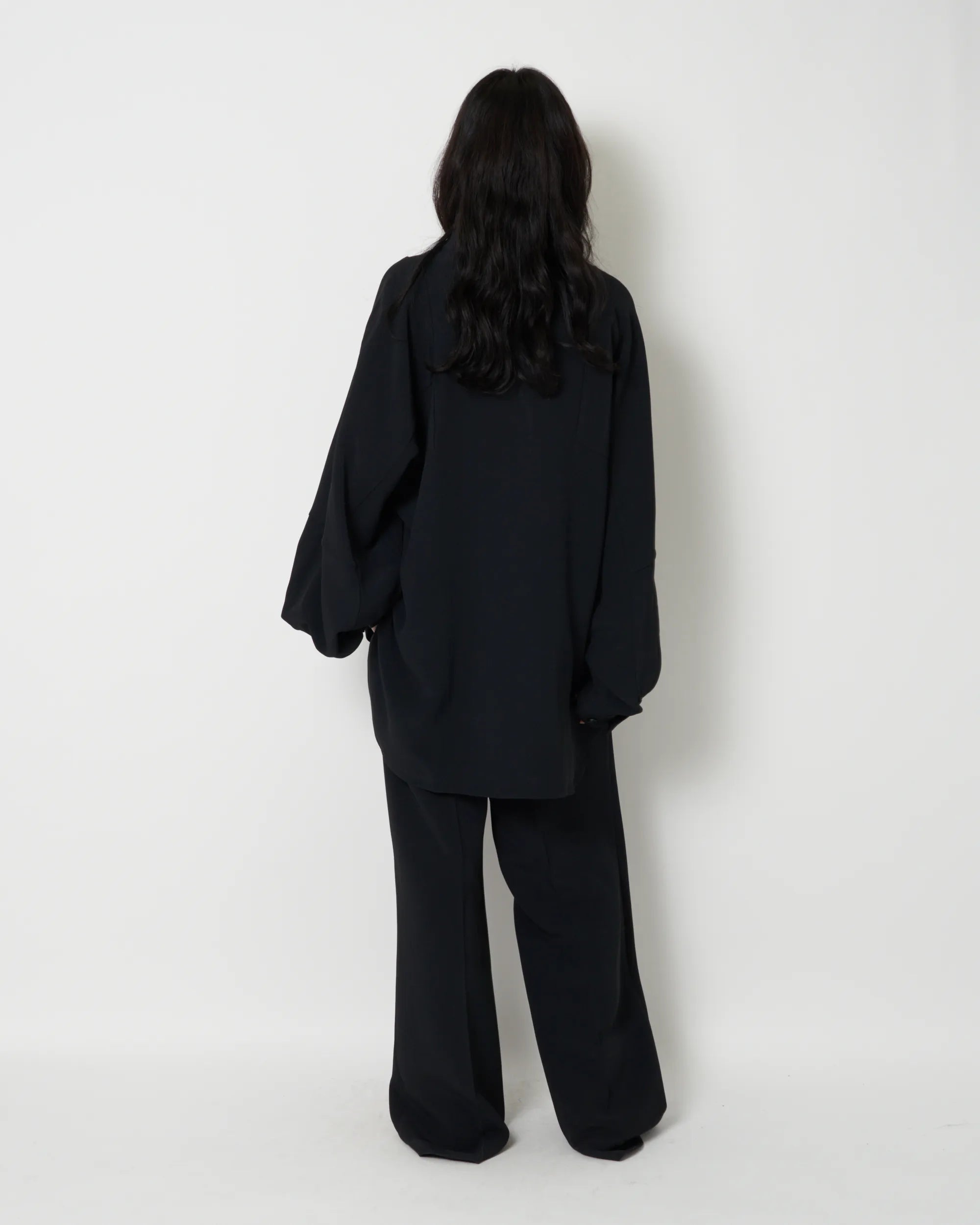 JANNE - VISCOSE CADY VOLUME SLEEVE SHIRT