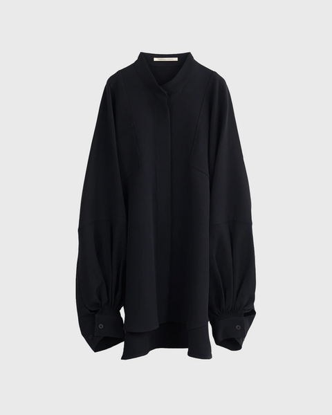 JANNE - VISCOSE CADY VOLUME SLEEVE SHIRT