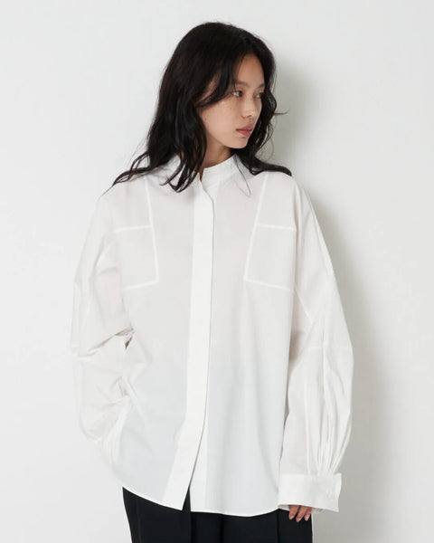 JANNE - COTTON POPLIN VOLUME SLEEVE SHIRT