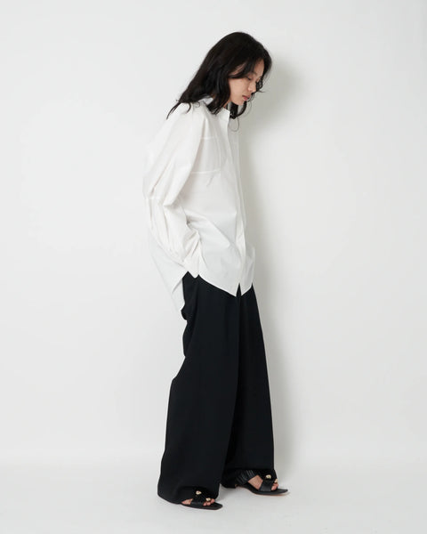 JANNE - COTTON POPLIN VOLUME SLEEVE SHIRT