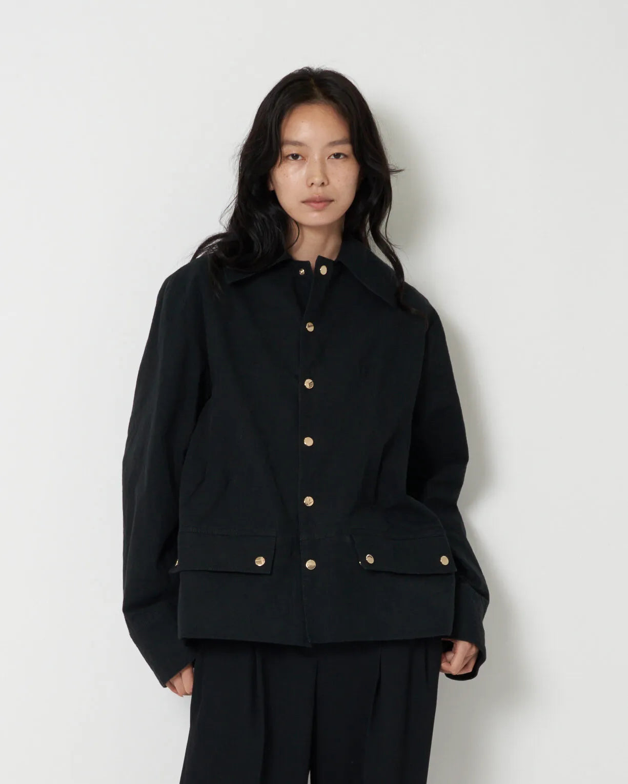 JARGUAR - COTTON CANVAS VOLUMINOUS BLOUSON